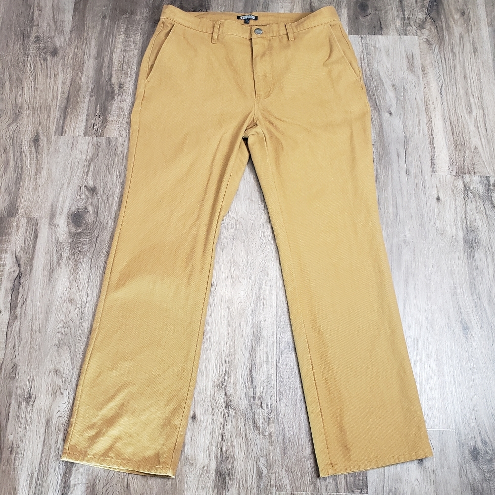 Elwood Men's 36 X 31 100% Cotton‎ Soft Canvas Camel Tan Khaki Dress Casual Pants